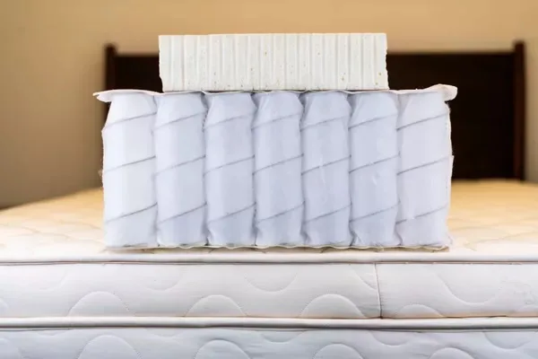 Natural latex hybrid pillow top mattress By D&I Mattress MFG